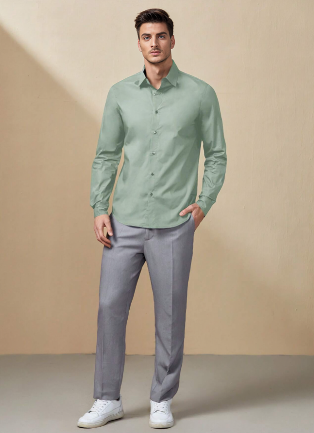 Classic Cotton Button-Front Shirt