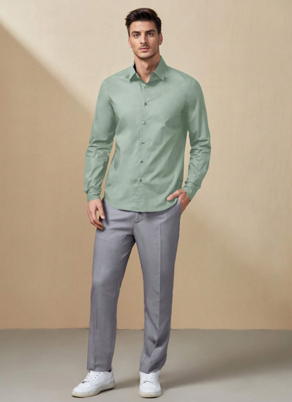 Classic Cotton Button-Front Shirt