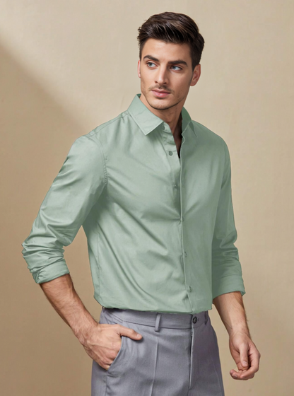 Classic Cotton Button-Front Shirt