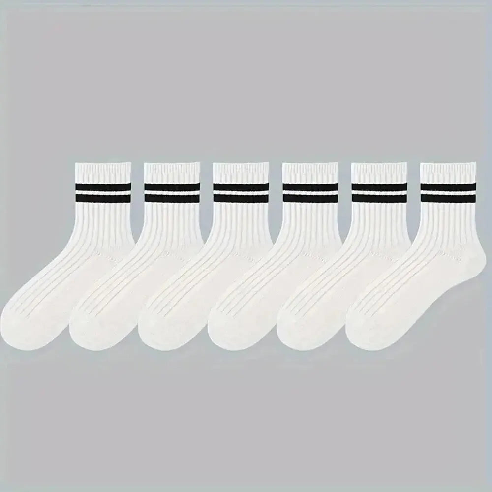 6 Pair of Men's Socks White