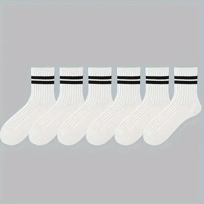 6 Pair of Men's Socks White