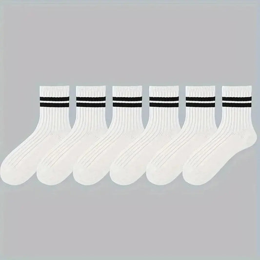 6 Pair of Men's Socks White