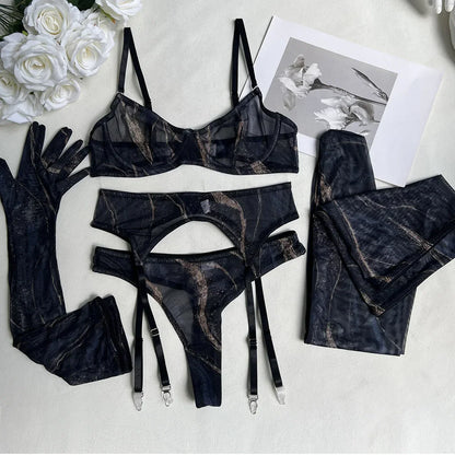 5-Delige Tie Dye Lingerie Set