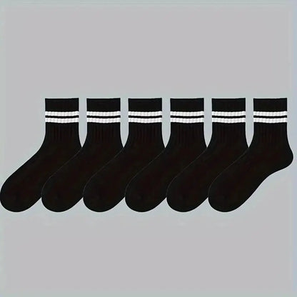 6 Pair of Men's Socks Black